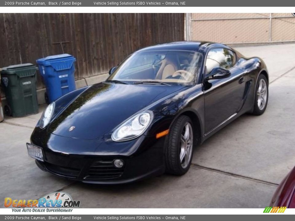 2009 Porsche Cayman Black / Sand Beige Photo #1