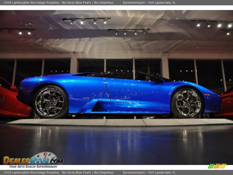 2006 Lamborghini Murcielago Roadster Blu Nova (Blue Pearl) / Blu Delphinus Photo #36