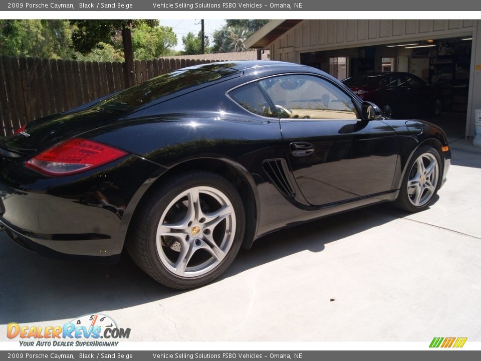 2009 Porsche Cayman Black / Sand Beige Photo #5