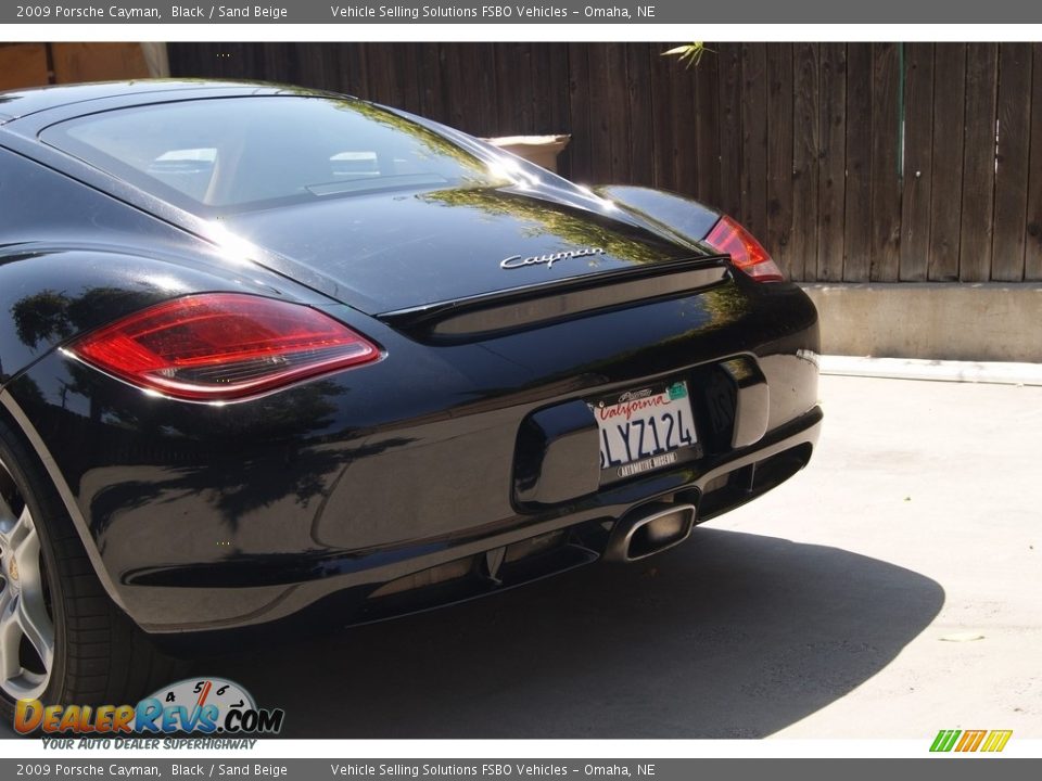 2009 Porsche Cayman Black / Sand Beige Photo #6