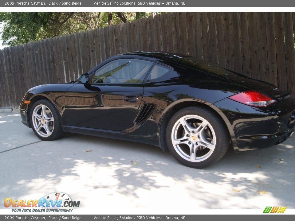 2009 Porsche Cayman Black / Sand Beige Photo #7