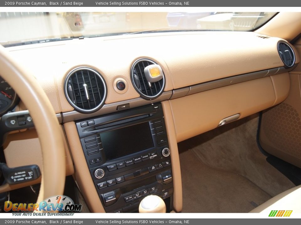 2009 Porsche Cayman Black / Sand Beige Photo #11