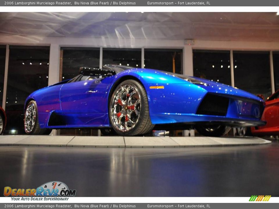 2006 Lamborghini Murcielago Roadster Blu Nova (Blue Pearl) / Blu Delphinus Photo #42