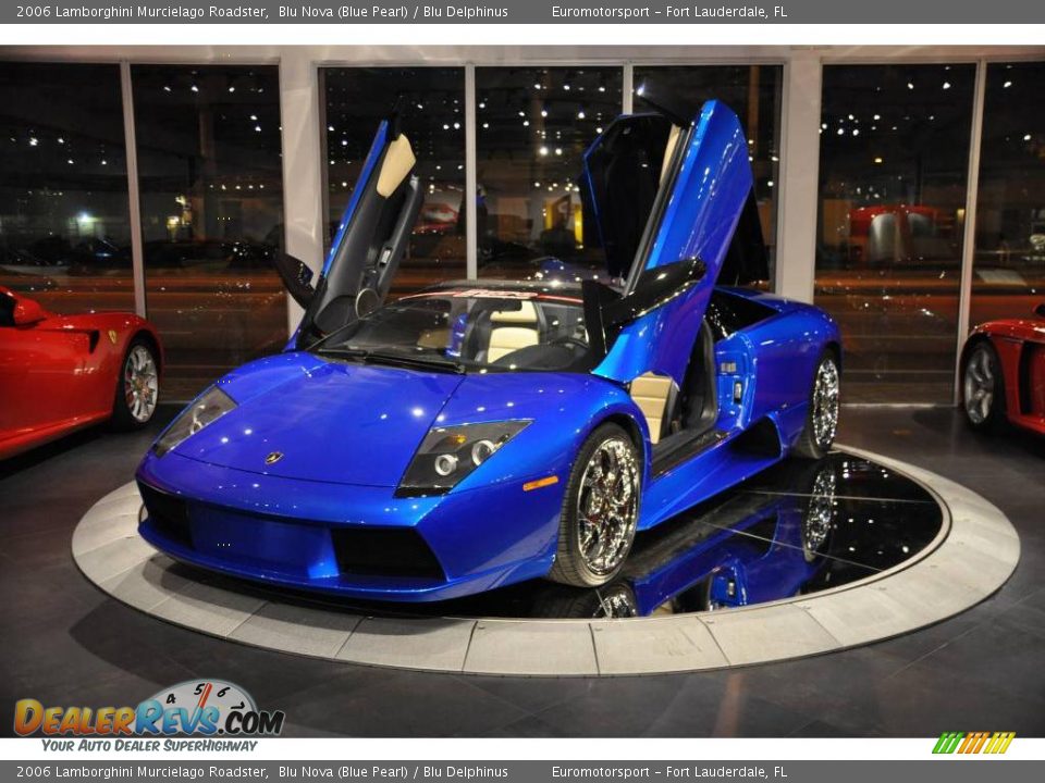 2006 Lamborghini Murcielago Roadster Blu Nova (Blue Pearl) / Blu Delphinus Photo #45