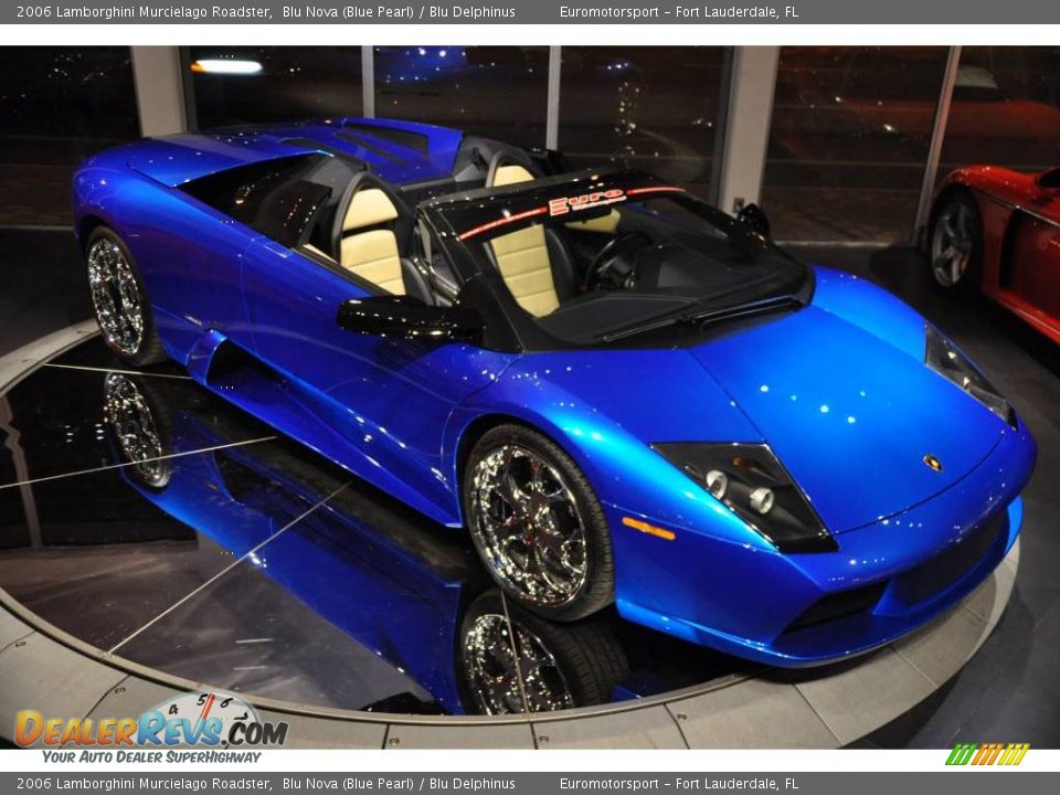 2006 Lamborghini Murcielago Roadster Blu Nova (Blue Pearl) / Blu Delphinus Photo #50