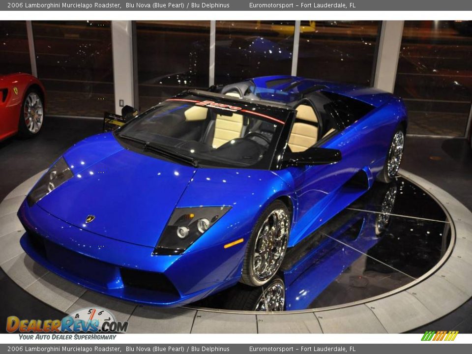 2006 Lamborghini Murcielago Roadster Blu Nova (Blue Pearl) / Blu Delphinus Photo #52