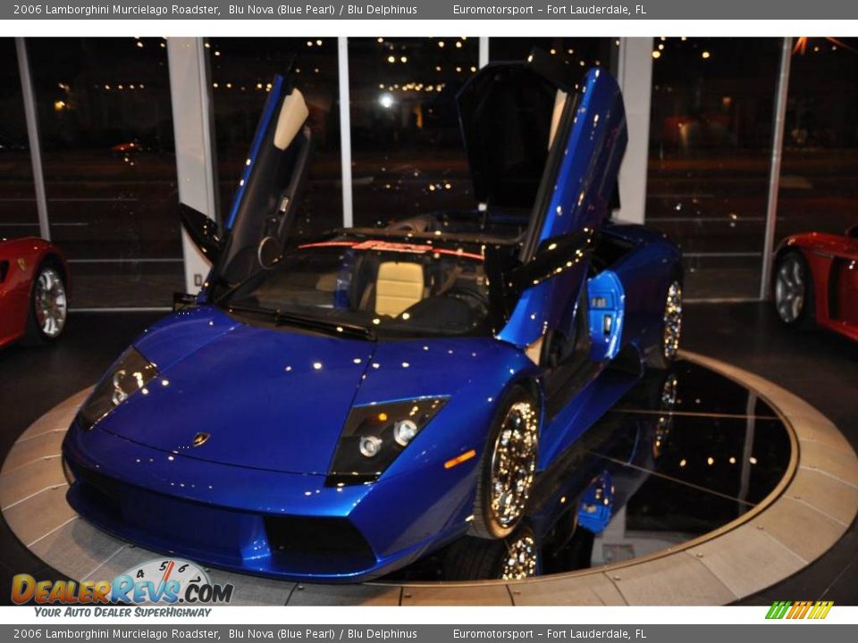 2006 Lamborghini Murcielago Roadster Blu Nova (Blue Pearl) / Blu Delphinus Photo #53