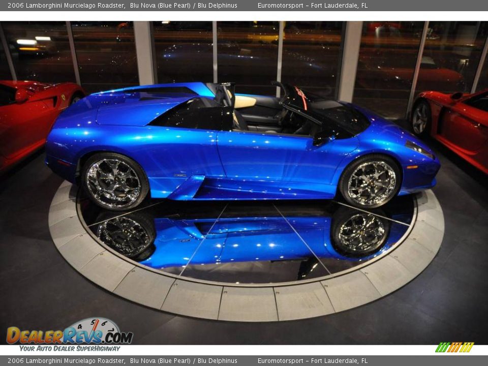 2006 Lamborghini Murcielago Roadster Blu Nova (Blue Pearl) / Blu Delphinus Photo #55