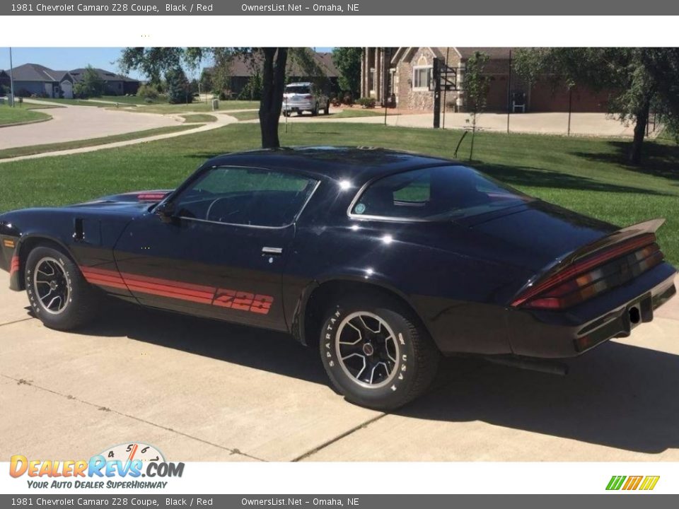 1981 Chevrolet Camaro Z28 Coupe Black / Red Photo #2
