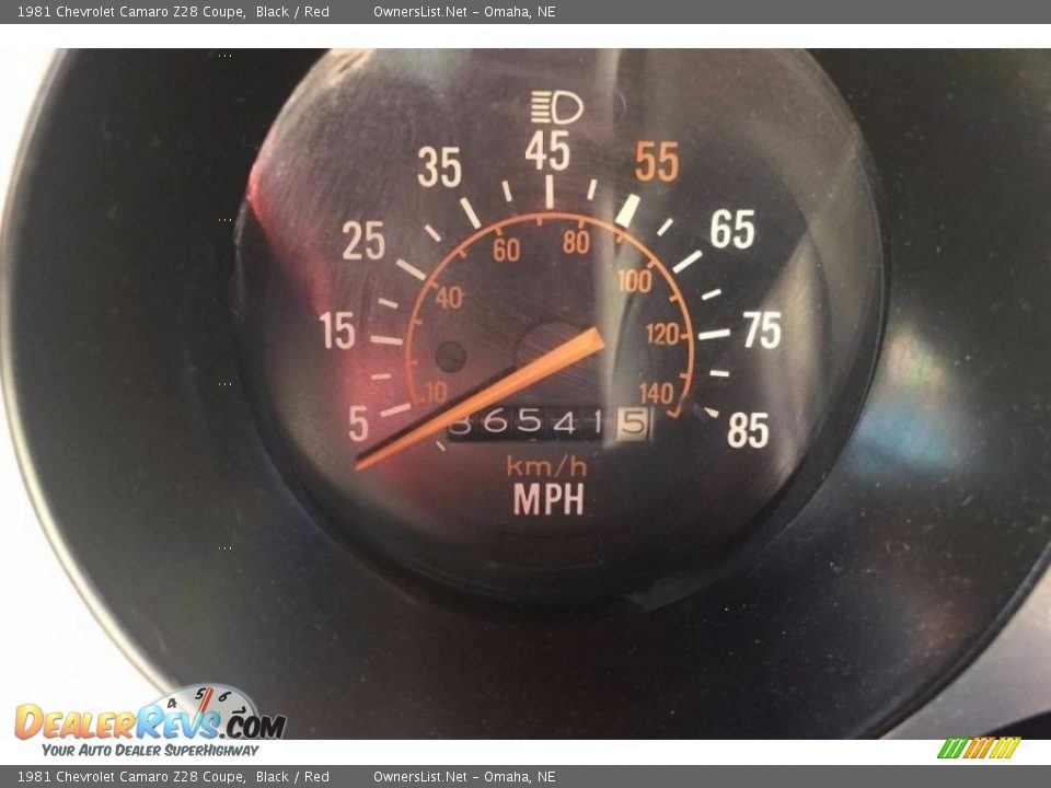 1981 Chevrolet Camaro Z28 Coupe Black / Red Photo #5
