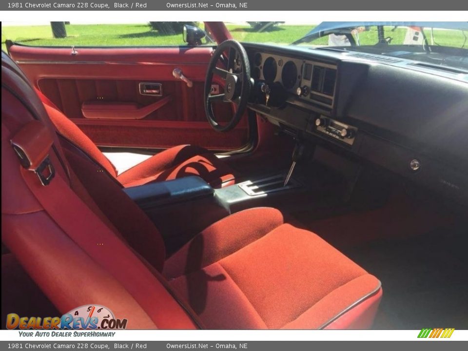 1981 Chevrolet Camaro Z28 Coupe Black / Red Photo #6