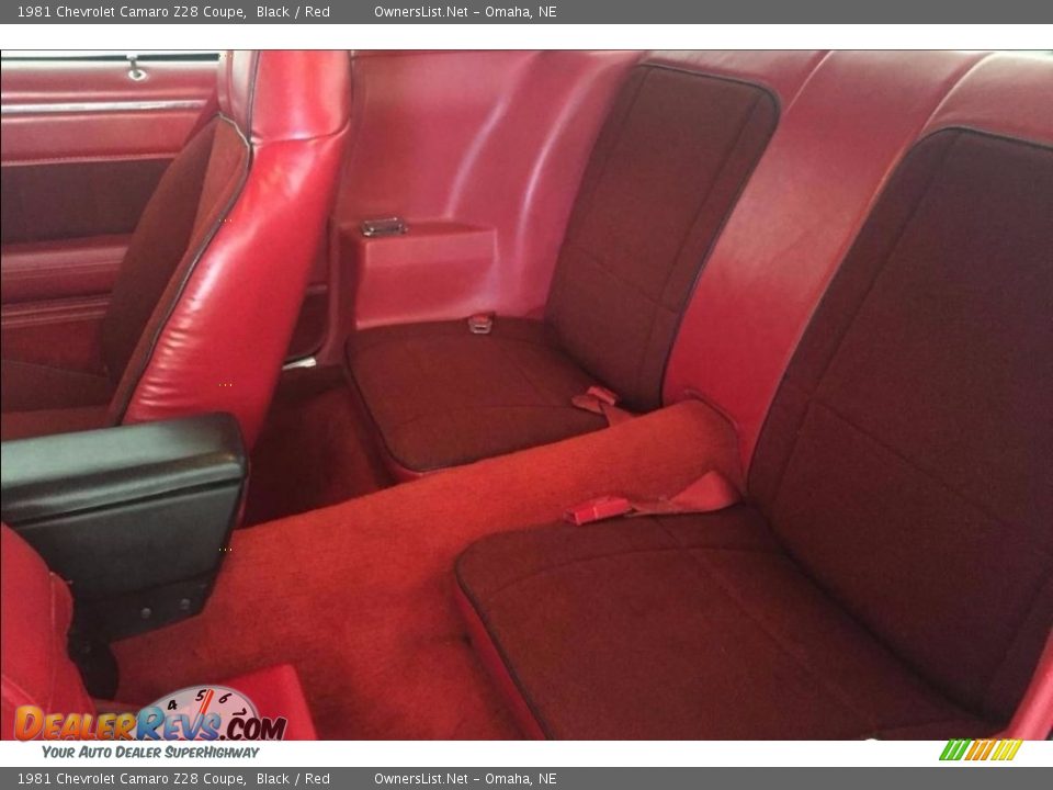 1981 Chevrolet Camaro Z28 Coupe Black / Red Photo #7