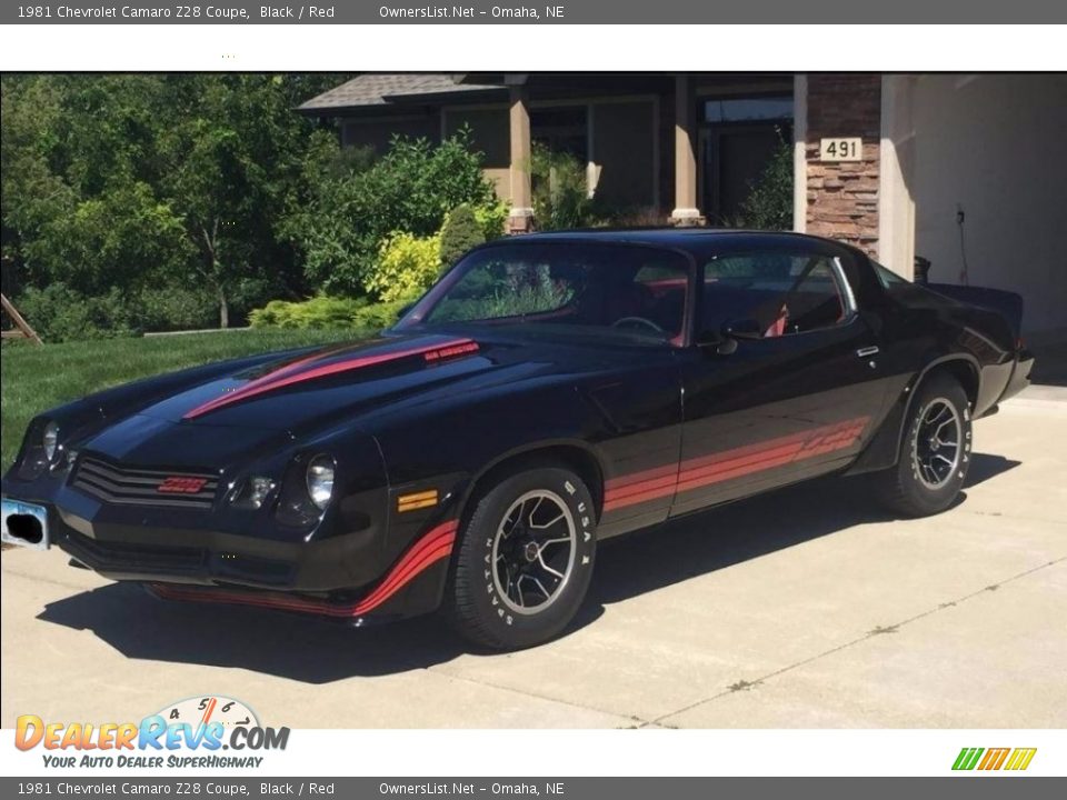 1981 Chevrolet Camaro Z28 Coupe Black / Red Photo #9
