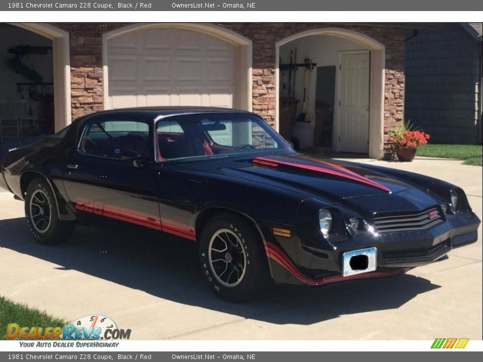 1981 Chevrolet Camaro Z28 Coupe Black / Red Photo #10