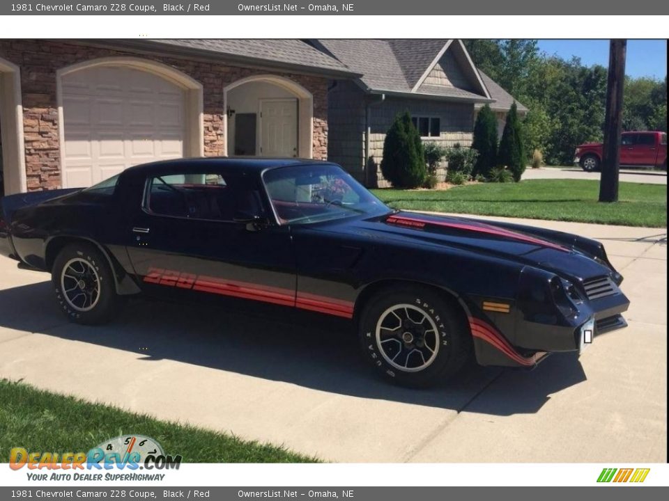 1981 Chevrolet Camaro Z28 Coupe Black / Red Photo #11