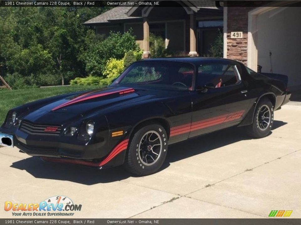 1981 Chevrolet Camaro Z28 Coupe Black / Red Photo #12