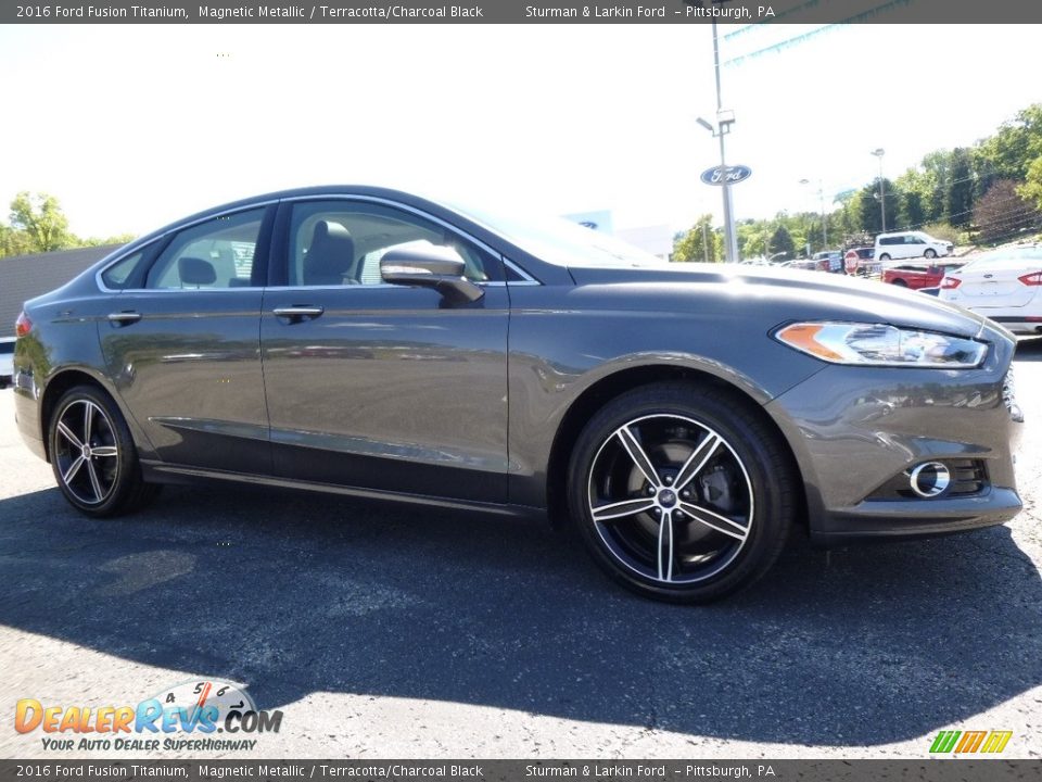 2016 Ford Fusion Titanium Magnetic Metallic / Terracotta/Charcoal Black Photo #1