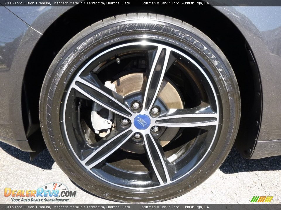 2016 Ford Fusion Titanium Magnetic Metallic / Terracotta/Charcoal Black Photo #6