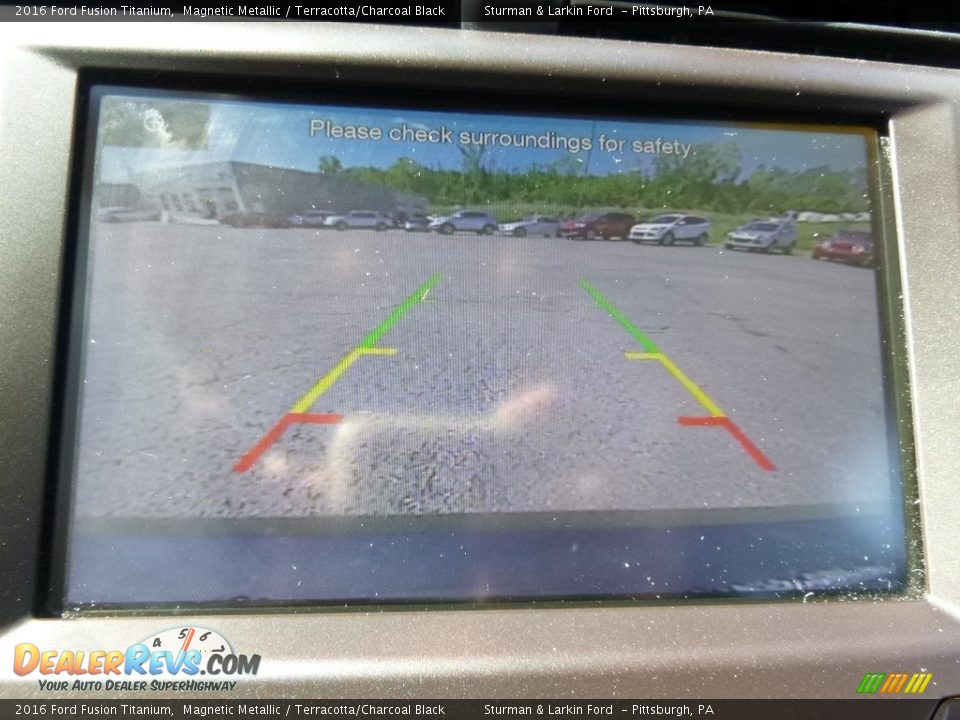 2016 Ford Fusion Titanium Magnetic Metallic / Terracotta/Charcoal Black Photo #13