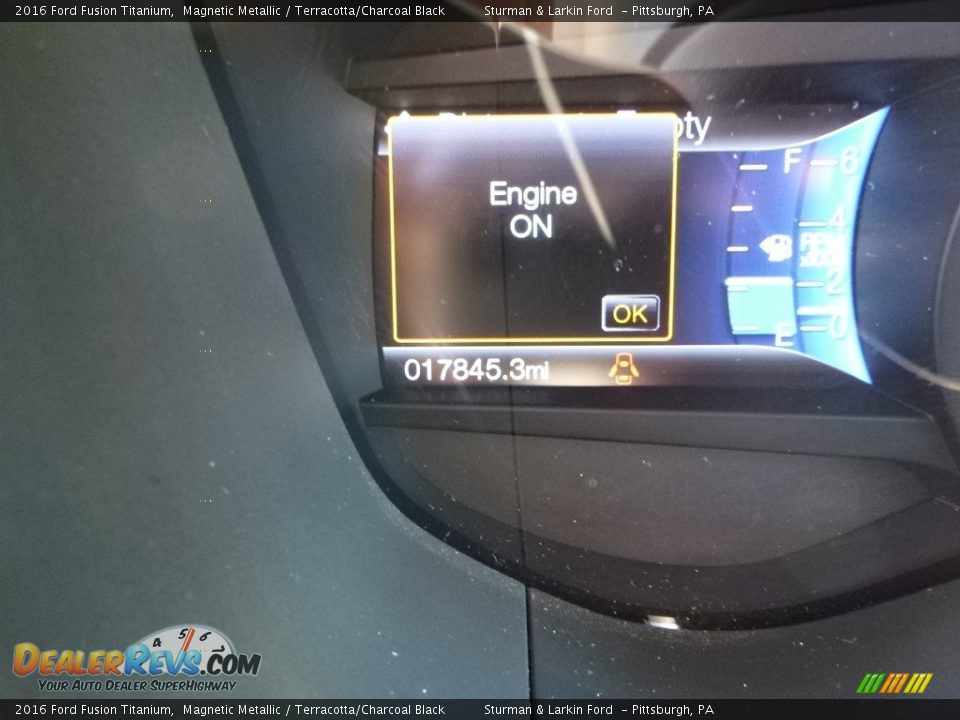 2016 Ford Fusion Titanium Magnetic Metallic / Terracotta/Charcoal Black Photo #15