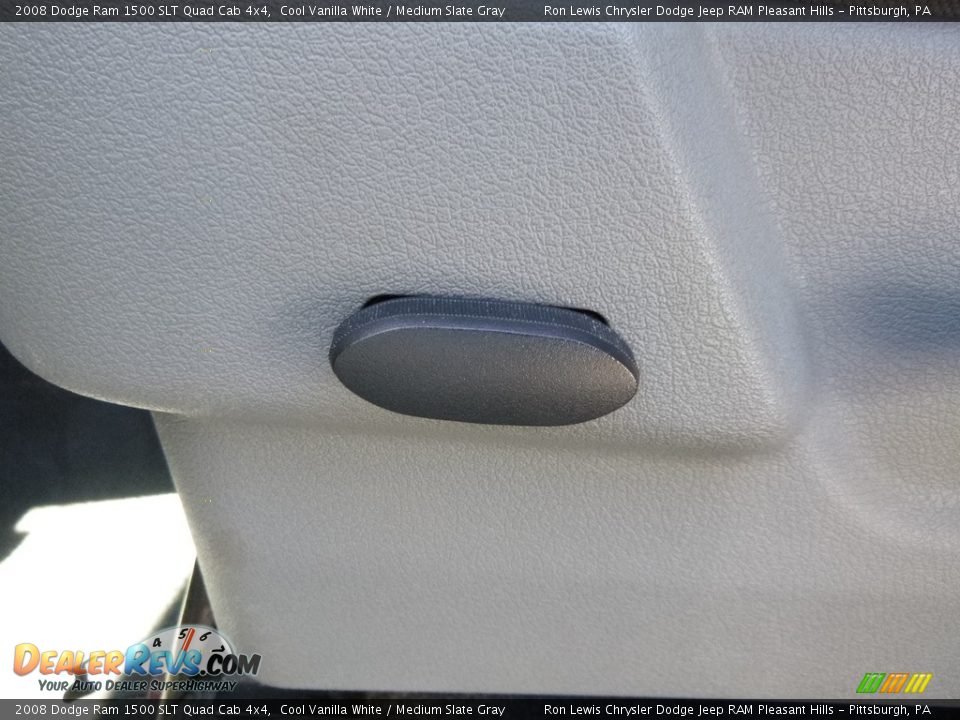 2008 Dodge Ram 1500 SLT Quad Cab 4x4 Cool Vanilla White / Medium Slate Gray Photo #16