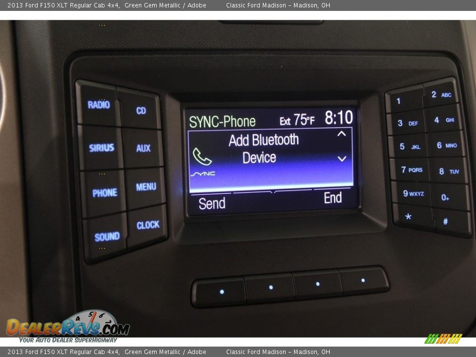 2013 Ford F150 XLT Regular Cab 4x4 Green Gem Metallic / Adobe Photo #9