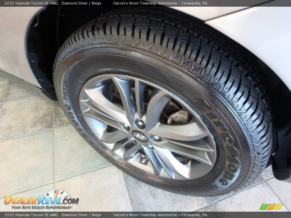 2015 Hyundai Tucson SE AWD Diamond Silver / Beige Photo #10
