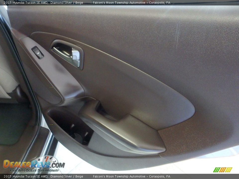 2015 Hyundai Tucson SE AWD Diamond Silver / Beige Photo #15