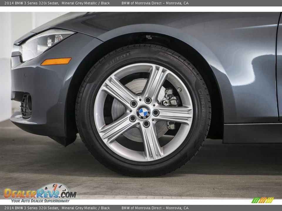 2014 BMW 3 Series 320i Sedan Mineral Grey Metallic / Black Photo #8