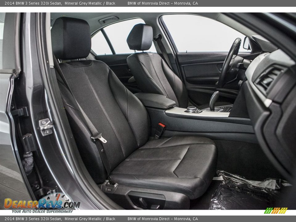 2014 BMW 3 Series 320i Sedan Mineral Grey Metallic / Black Photo #13