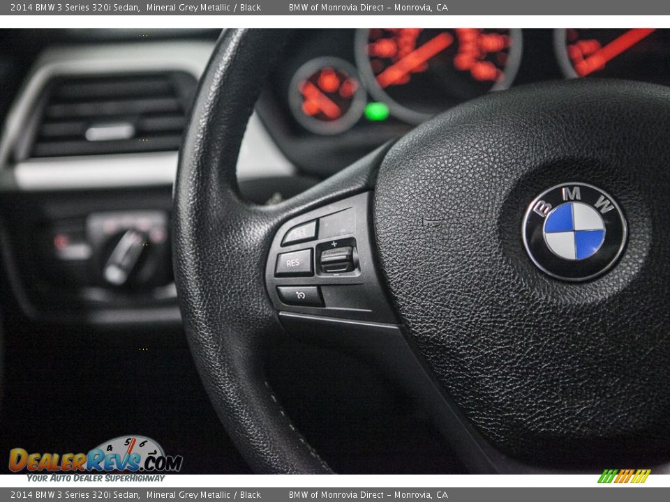 2014 BMW 3 Series 320i Sedan Mineral Grey Metallic / Black Photo #17