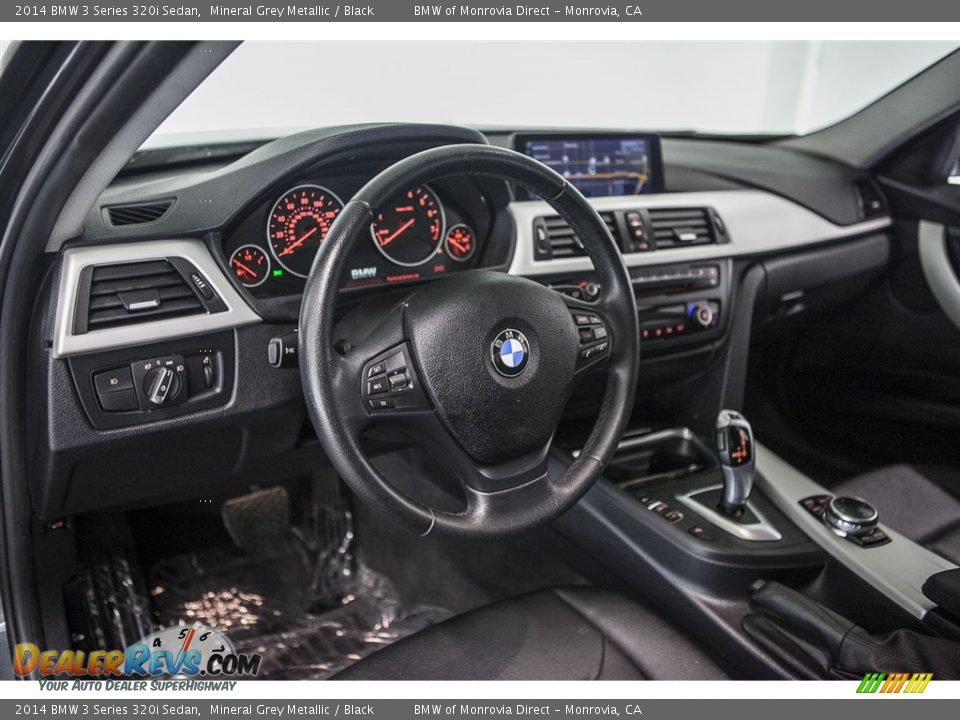 2014 BMW 3 Series 320i Sedan Mineral Grey Metallic / Black Photo #19