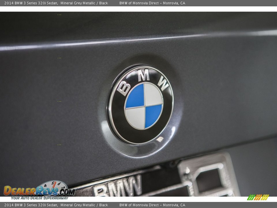 2014 BMW 3 Series 320i Sedan Mineral Grey Metallic / Black Photo #30