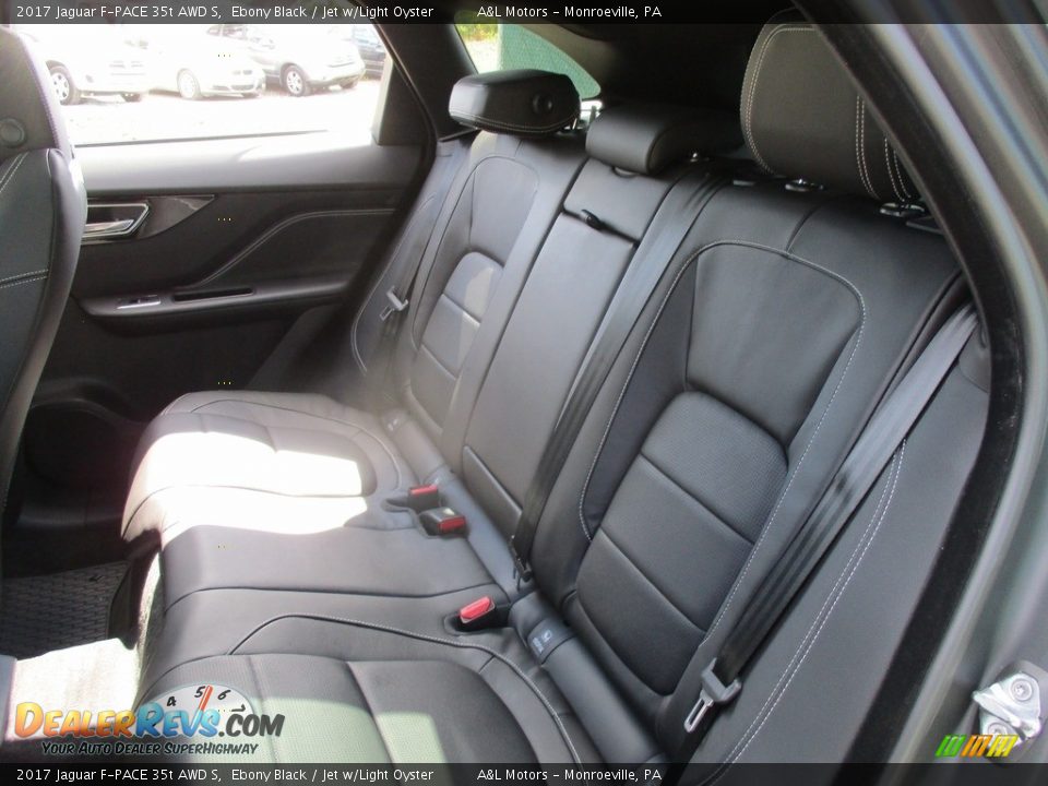 2017 Jaguar F-PACE 35t AWD S Ebony Black / Jet w/Light Oyster Photo #14