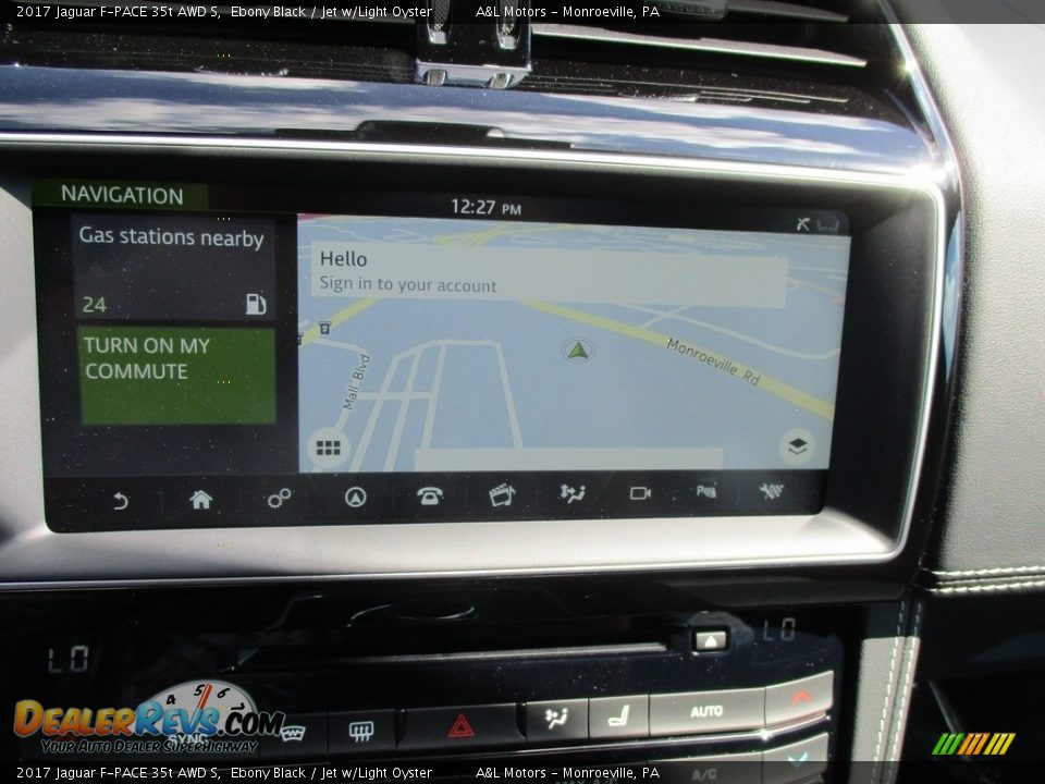 2017 Jaguar F-PACE 35t AWD S Ebony Black / Jet w/Light Oyster Photo #16