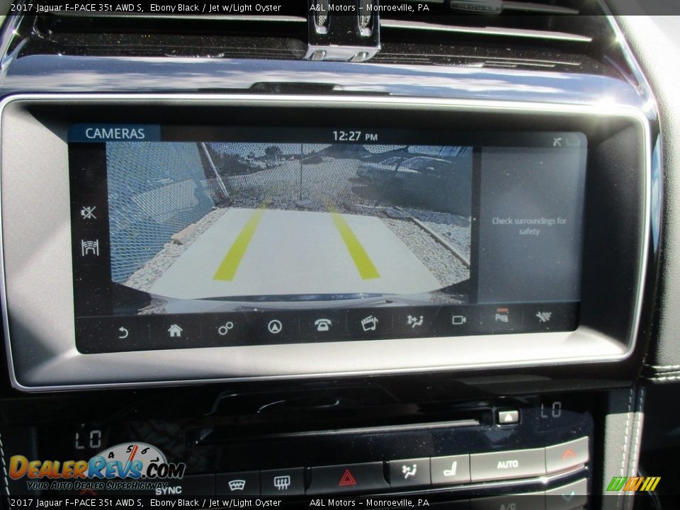 2017 Jaguar F-PACE 35t AWD S Ebony Black / Jet w/Light Oyster Photo #18
