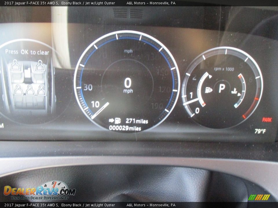 2017 Jaguar F-PACE 35t AWD S Ebony Black / Jet w/Light Oyster Photo #20