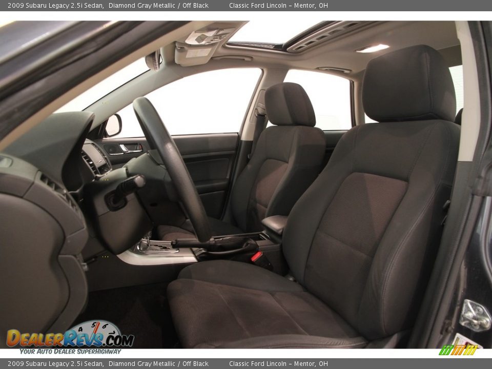 2009 Subaru Legacy 2.5i Sedan Diamond Gray Metallic / Off Black Photo #5