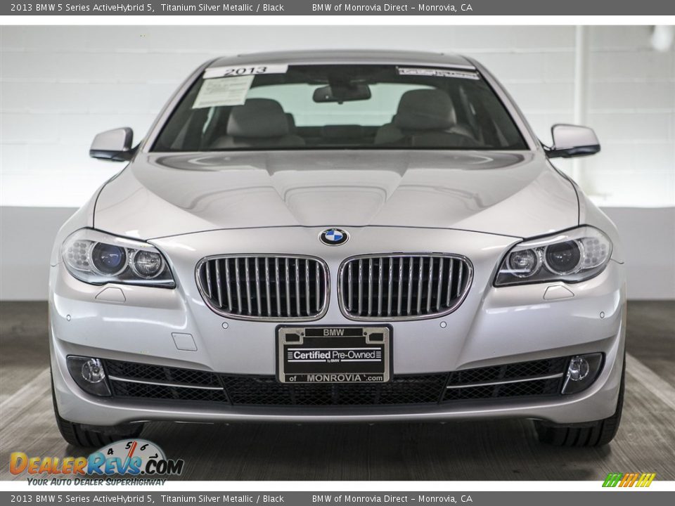2013 BMW 5 Series ActiveHybrid 5 Titanium Silver Metallic / Black Photo #2