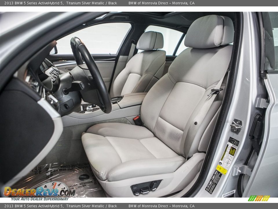 Black Interior - 2013 BMW 5 Series ActiveHybrid 5 Photo #6