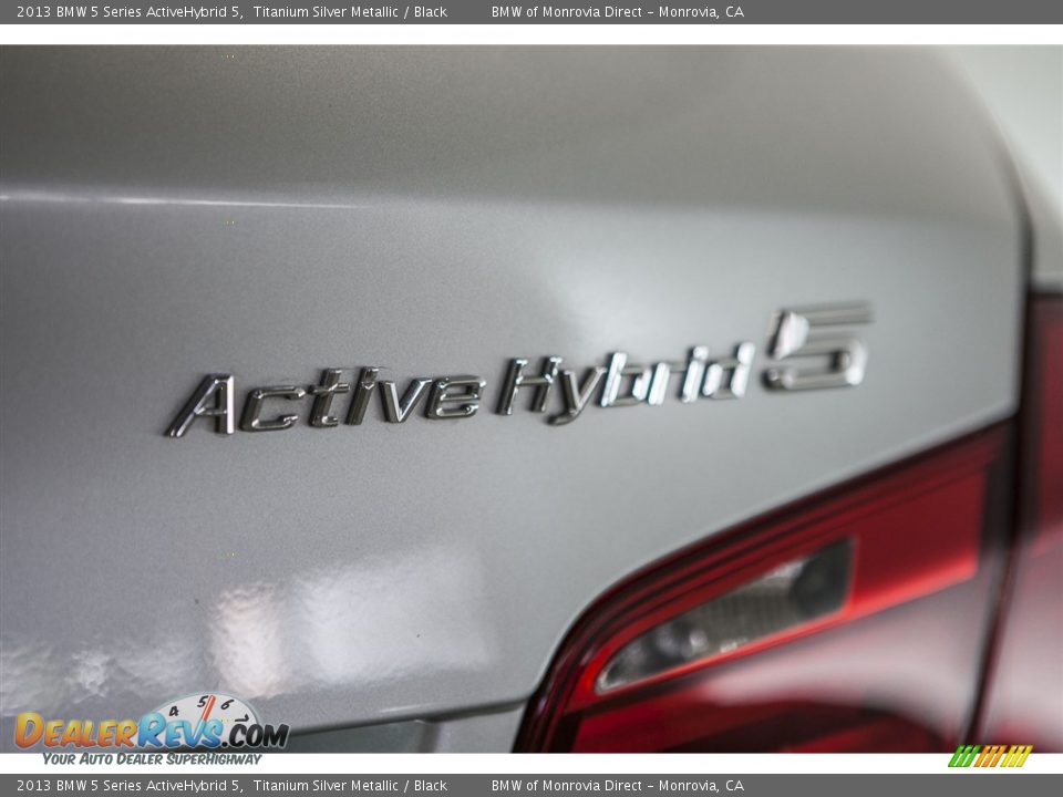 2013 BMW 5 Series ActiveHybrid 5 Titanium Silver Metallic / Black Photo #7