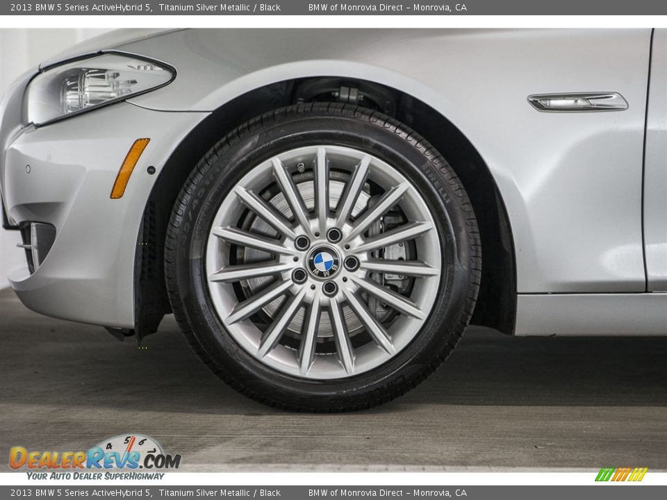 2013 BMW 5 Series ActiveHybrid 5 Titanium Silver Metallic / Black Photo #8