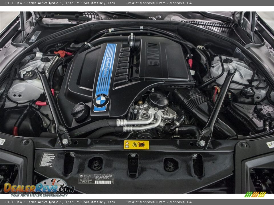 2013 BMW 5 Series ActiveHybrid 5 Titanium Silver Metallic / Black Photo #9