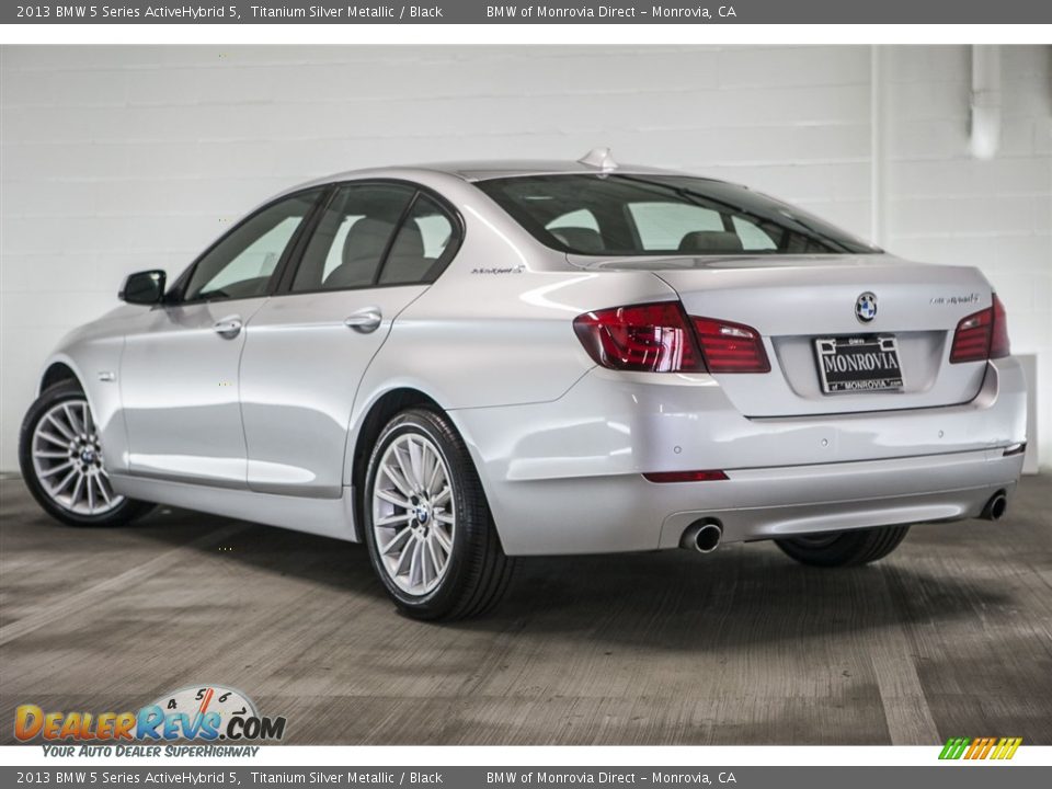 2013 BMW 5 Series ActiveHybrid 5 Titanium Silver Metallic / Black Photo #10