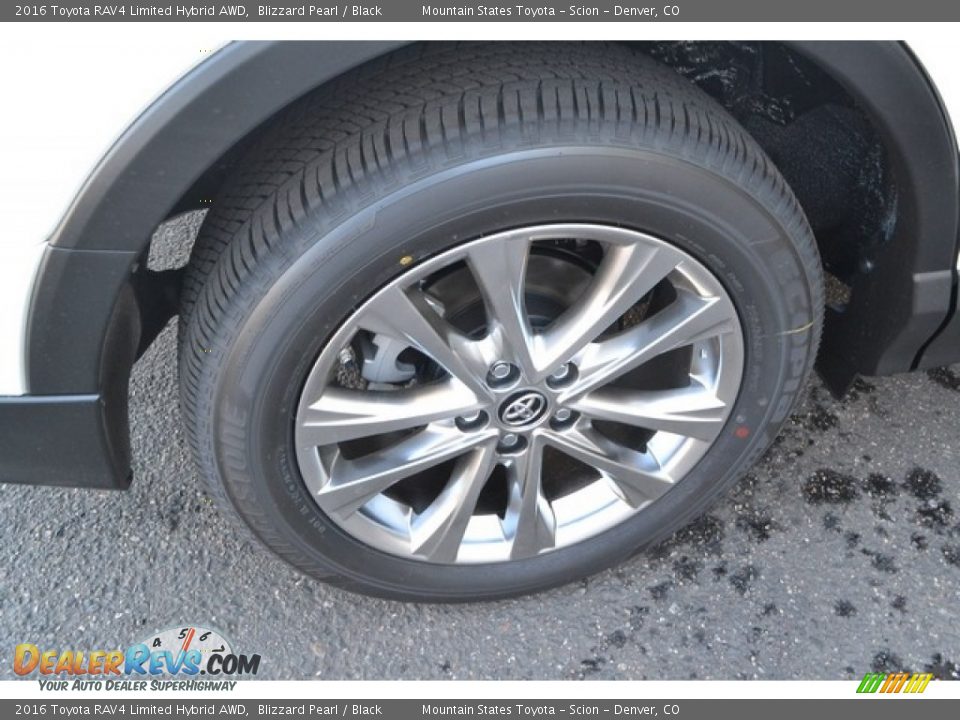 2016 Toyota RAV4 Limited Hybrid AWD Blizzard Pearl / Black Photo #9