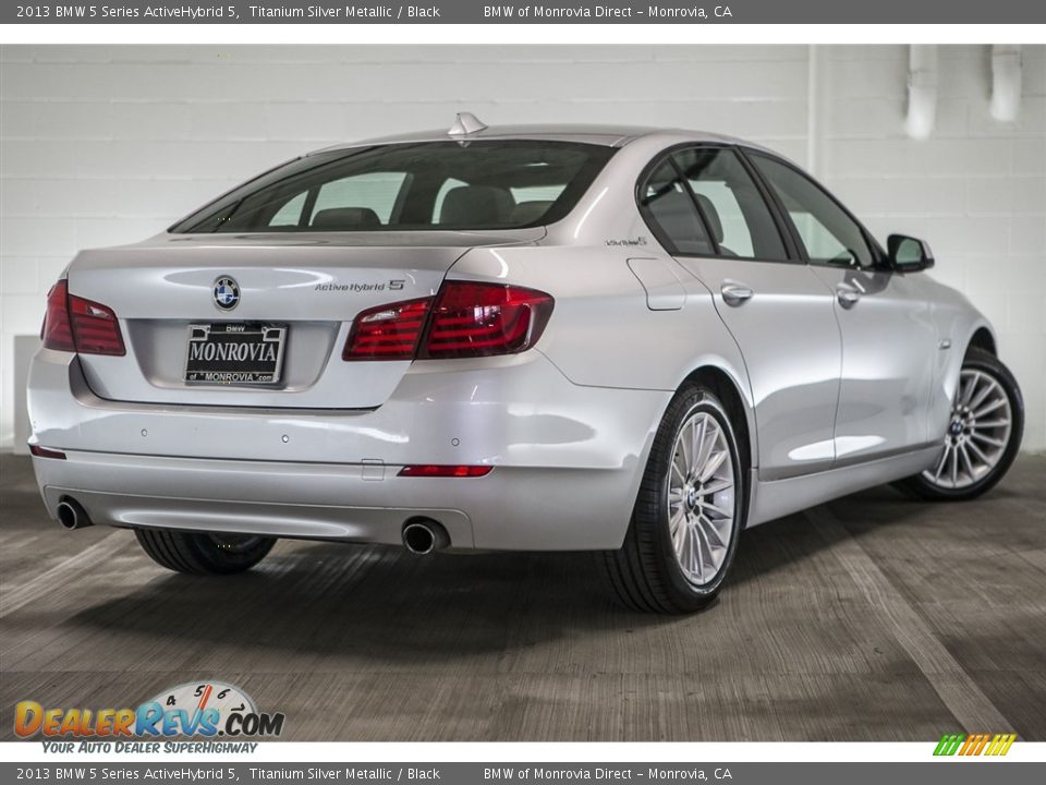 2013 BMW 5 Series ActiveHybrid 5 Titanium Silver Metallic / Black Photo #15