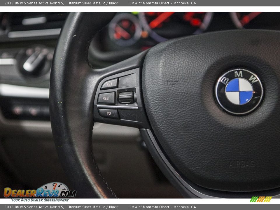 2013 BMW 5 Series ActiveHybrid 5 Titanium Silver Metallic / Black Photo #17