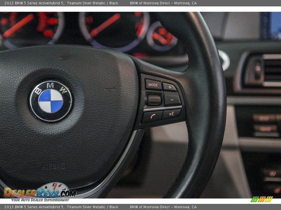 2013 BMW 5 Series ActiveHybrid 5 Titanium Silver Metallic / Black Photo #18