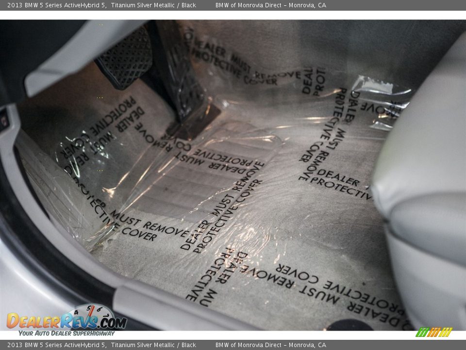 2013 BMW 5 Series ActiveHybrid 5 Titanium Silver Metallic / Black Photo #20