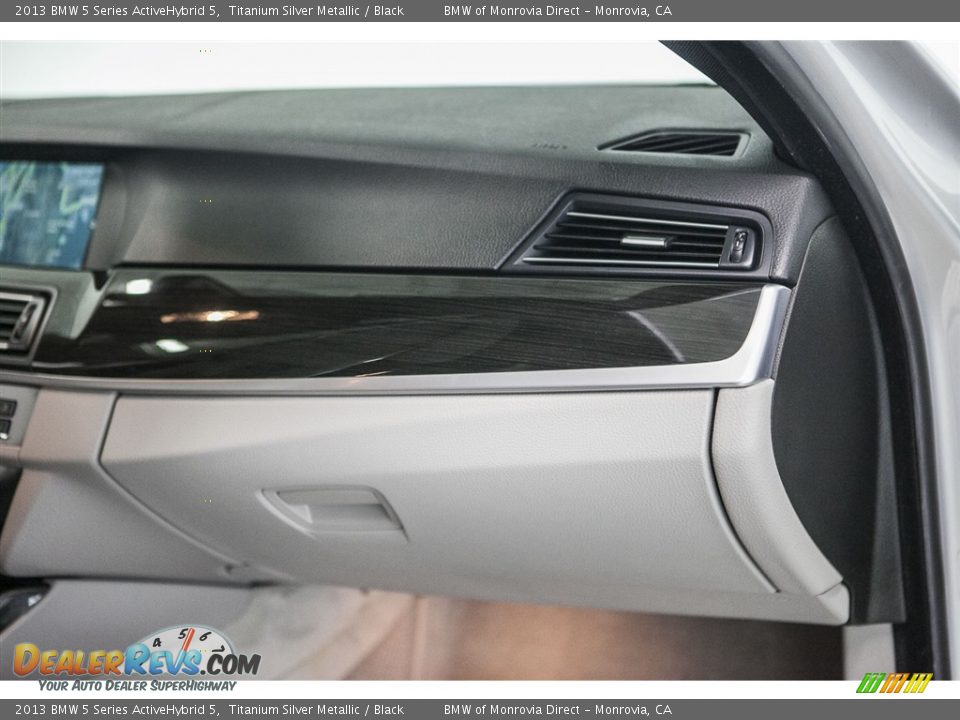 2013 BMW 5 Series ActiveHybrid 5 Titanium Silver Metallic / Black Photo #23